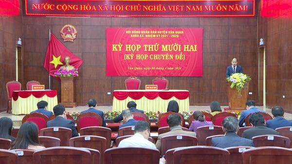 Kỳ họp thứ Mười hai (kỳ chuyên đề) HĐND huyện Văn Quan.