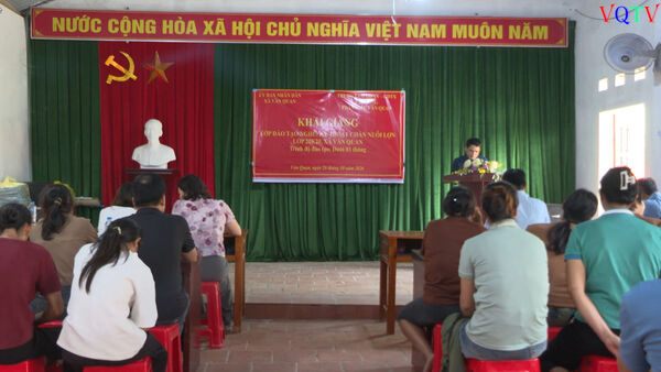 KHAI GIẢNG LỚP ĐÀO TẠO NGHỀ KỸ THUẬT CHĂN NUÔI LỢN