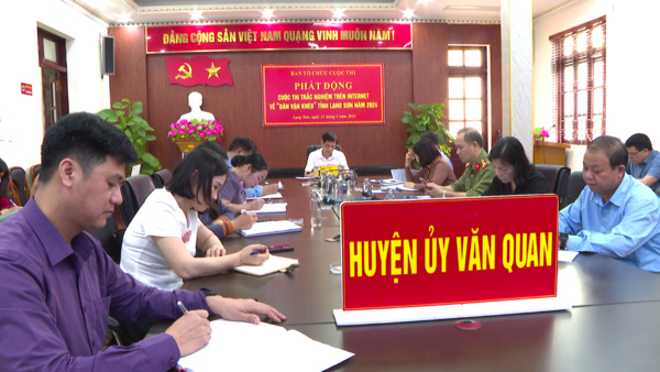 Phát động cuộc thi trắc nghiệm trên Internet về “Dân vận khéo” tỉnh Lạng Sơn năm 2024