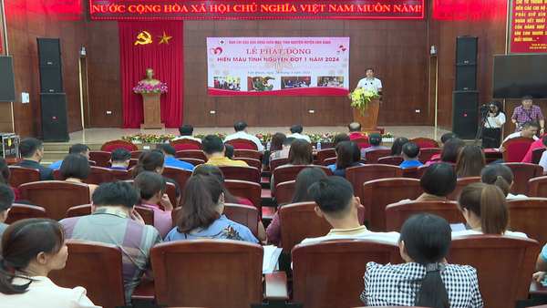 Lễ phát động Hiến máu tình nguyện huyện Văn Quan năm 2024