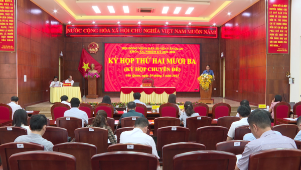 HĐND huyện Văn Quan tổ chức kỳ họp thứ Hai mươi ba (kỳ họp chuyên đề)