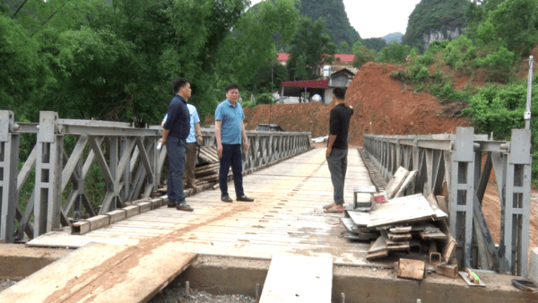 Chủ tịch UBND huyện Văn Quan kiểm tra tiến độ triển khai Đề án cầu giao thông nông thôn giai đoạn 2024–2030