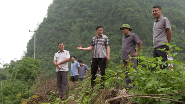 Ban Chỉ huy Phòng chống thiên tai và tìm kiếm cứu nạn tỉnh kiểm tra công tác phòng, chống thiên tai tại huyện Văn Quan