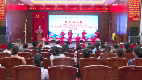 Xã Văn Quan gặp mặt, đối thoại với doanh nghiệp, hợp tác xã và hộ kinh doanh năm 2026.